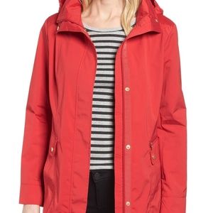 Back Bow Packable Hooded Raincoat